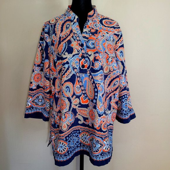 Jones New York Tops - Jones New York Paisley Sport Tunic - 2X